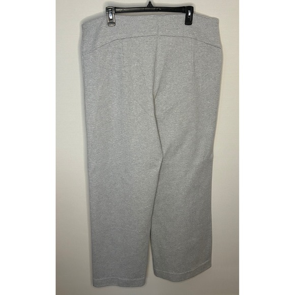 ANN TAYLOR Gray White Houndstooth Wide Leg Trouser Pants Women Plus 18 Career - Picture 8 of 9